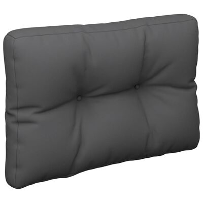 vidaXL Cojín para sofá de palets de tela gria antracita 60x40x12 cm