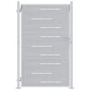 vidaXL Puerta de jardín Plateado 100 x 150 cm Acero inoxidable