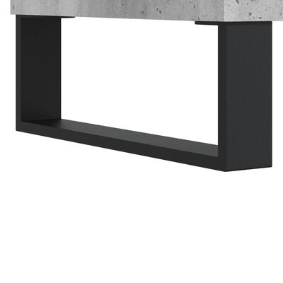 vidaXL Mesa de centro madera contrachapada gris hormigón 80x80x36,5 cm