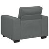 vidaXL Sillón Sofá Tela Gris Oscuro 60 cm