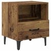 vidaXL Armario de Noche con caj&oacute;n 2 pcs Madera vieja 40 x 35 x 47.5 cm