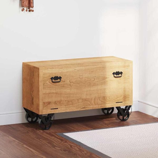 vidaXL Zapatero madera maciza de mango 86x35x55 cm