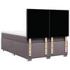 vidaXL Cama box spring con colch&oacute;n cuero sint&eacute;tico gris 160x200 cm