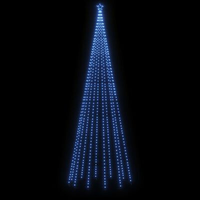 vidaXL Árbol de Navidad con pincho 732 LED azul 500 cm