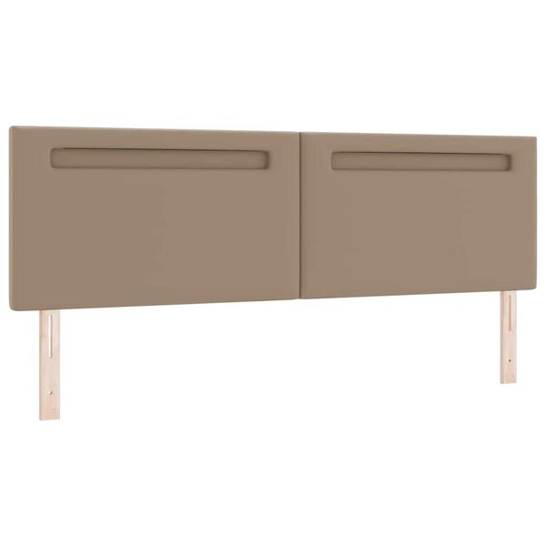 vidaXL Cabecero LED Capuchino 180 cm Cuero sintético