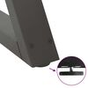 vidaXL Patas para mesa de centro (2 unidades), antracita, 60 x (42-43,3) cm, acero