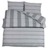 vidaXL Juego de funda n&oacute;rdica algod&oacute;n gris 225x220 cm