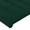 vidaXL Cabeceros 2 unidades terciopelo verde oscuro 72x5x78/88 cm