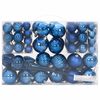 vidaXL Bolas de Navidad 98 unidades azul &Oslash;3/4/6 cm