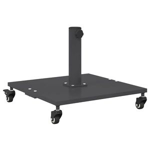 vidaXL Base para sombrilla 26.8 kg Gris oscuro Cuadrado Ajustable