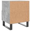 vidaXL Mesita de noche madera ingenier&iacute;a gris hormig&oacute;n 40x35x47,5 cm