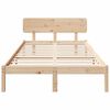 vidaXL Estructura de cama Natural 120 x 190 cm Madera de pino macizo