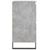 vidaXL Aparador de madera contrachapada gris hormigón 60x35x70 cm