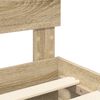 vidaXL Estructura de cama con cabecera Roble Sonoma 120 x 200 cm