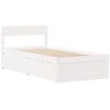 vidaXL Estructura cama sin colchón madera maciza pino blanca 100x200cm
