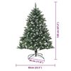 vidaXL &Aacute;rbol de Navidad artificial Verde 120 cm PVC, Pl&aacute;stico y Acero