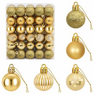 vidaXL Juego de bolas navide&ntilde;as 150 uds. Dorado 3 cm Poliestireno