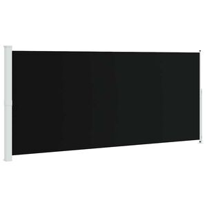 vidaXL Toldo lateral retr&aacute;ctil para patio negro 220x500 cm