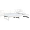vidaXL Sof&aacute; cama extra&iacute;ble sin colch&oacute;n blanco 2x(90x190) cm