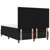 vidaXL Cama tipo Box Spring con colch&oacute;n Negro 140 x 190 cm tela