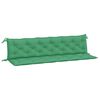 vidaXL Cojines de banco de jardín 2 uds tela Oxford verde 200x50x7 cm