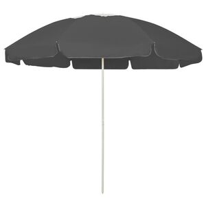 vidaXL Sombrilla de playa antracita 240 cm