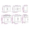 vidaXL Mueble de cocina Kalmar 7 piezas artesanal roble