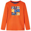 Camiseta infantil de manga larga naranja 116