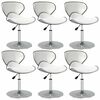 vidaXL Sillas de comedor 6 unidades cuero sint&eacute;tico blanco