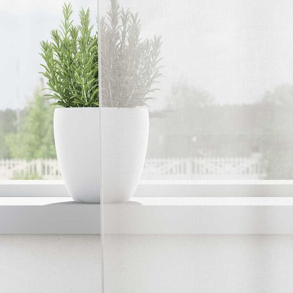 vidaXL Cortinas de gasa con ojales 2 uds blanco