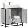 vidaXL Mueble lavabo ba&ntilde;o madera contrachapada sonoma gris 65x33x60 cm