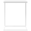 vidaXL Mesa auxiliar de madera contrachapada blanco 55x35x66 cm