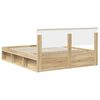 vidaXL Estructura de cama Sonoma 160 x 200 cm Madera de pino macizo