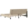 vidaXL Estructura de cama sin colch&oacute;n Hanko tela color crema 180x200 cm