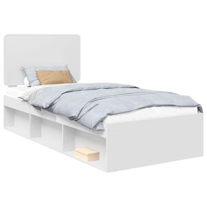 vidaXL Estructura de cama 100 x 200 cm Madera de pino macizo