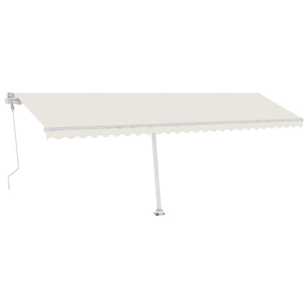 vidaXL Toldo de pie autom&aacute;tico crema 600x350 cm