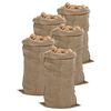 vidaXL Sacos de yute 5 unidades 65x135 cm 100% yute 340 g/m&sup2;