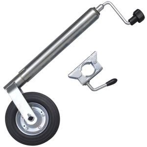 vidaXL Rueda jockey de remolque 48 mm con 1 abrazadera dividida