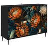vidaXL Aparador LOCHEM Roble Negro 102 x 33 x 76 cm