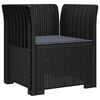 vidaXL Sill&oacute;n Individual con Coj&iacute;n Apariencia de Ratan PP