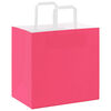 vidaXL Bolsas de papel con asas 50 uds rosa 26x17x25 cm