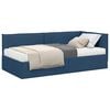 vidaXL Estructura de Cama Esquina con Colch&oacute;n 2 uds. Azul 90 x 200 cm