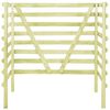 vidaXL Cobertizo doble basura 140x80x150 cm madera pino impregnada