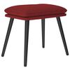 vidaXL Reposapi&eacute;s de tela rojo tinto 45x29,5x35 cm