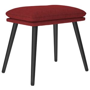 vidaXL Reposapi&eacute;s de tela rojo tinto 45x29,5x35 cm