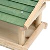 vidaXL Comedero para pájaros madera maciza 35x29,5x21 cm