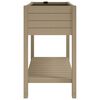 vidaXL Jardinera alta polipropileno marrón claro 110x45x79 cm