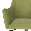 vidaXL Sillas de comedor giratorias 6 uds de terciopelo verde claro