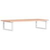 vidaXL Estante de lavabo de pared de acero y madera maciza de roble