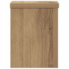 vidaXL Soportes de plantas 2 uds madera roble artisian 15x15x20 cm